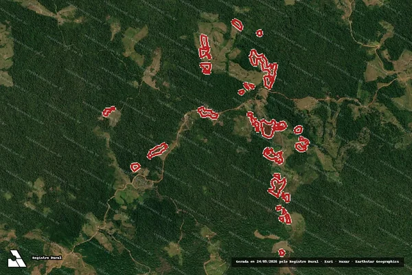 Imagem de satélite de Infração da Flora em Sena Madureira - AC