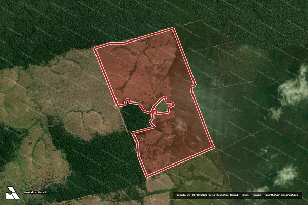 Imagem de satélite de Infração da Flora em Apuí - AM