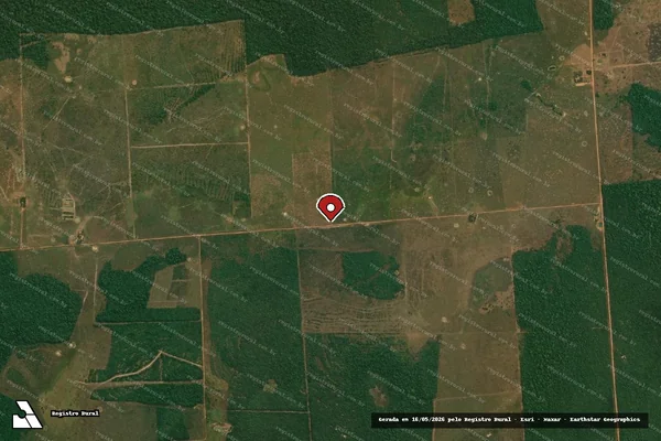 Imagem de satélite — Embargo IBAMA — Infração Ambiental - Alta Floresta D'Oeste/RO