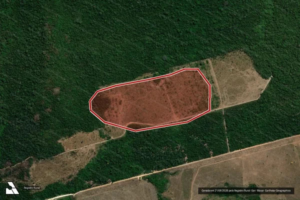 Imagem de satélite de Infração Ambiental em Altamira - PA