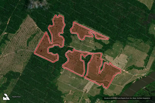 Imagem de satélite de Infração da Flora em Porto Velho - RO