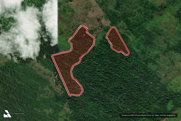 Imagem de satélite de Infração da Flora em Senador José Porfírio - PA