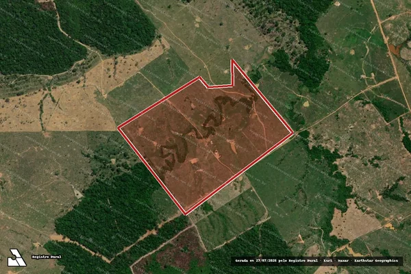 Imagem de satélite de Infração Ambiental em Porto Velho - RO