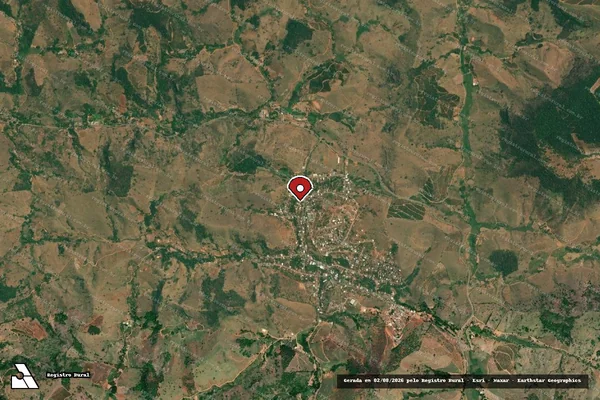 Imagem de satélite — Embargo IBAMA — Infração da Fauna - Entre Folhas/MG