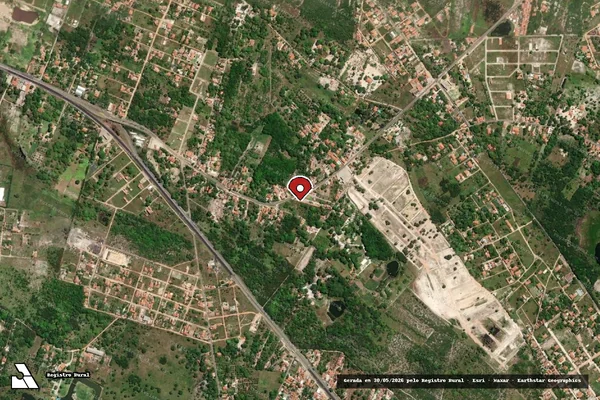 Imagem de satélite — Embargo IBAMA — Infração Ambiental — Aquiraz/CE
