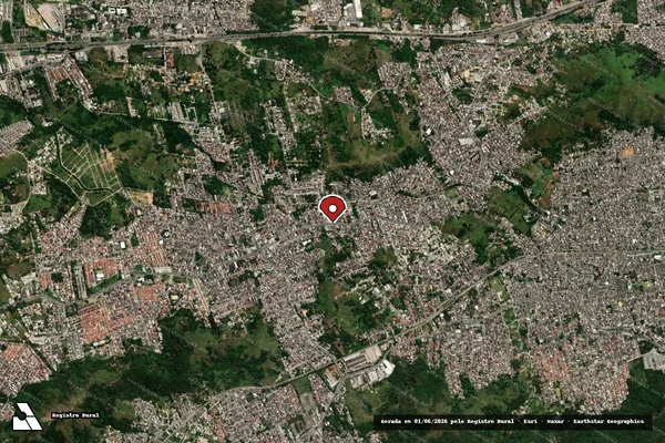 Imagem de satélite de Infração Ambiental em Rio de Janeiro - RJ (marcador da localização)