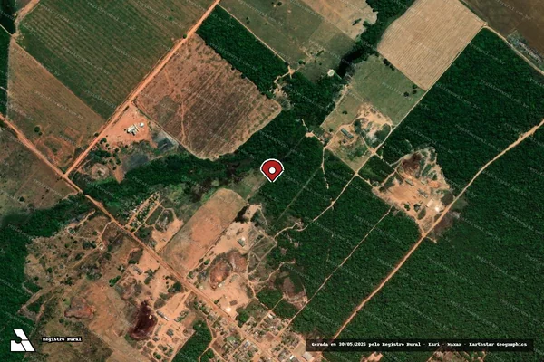 Imagem de satélite — Embargo IBAMA — Infração da Flora - Marcelândia/MT