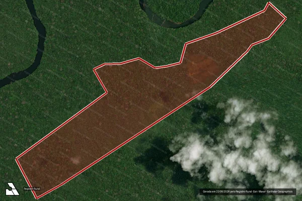 Imagem de satélite de Infração Ambiental em Novo Aripuanã - AM
