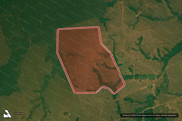 Imagem de satélite de Desmatamento em Porto Velho - RO