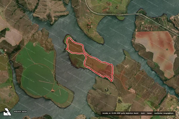 Imagem de satélite de Infração da Flora em Paracatu - MG