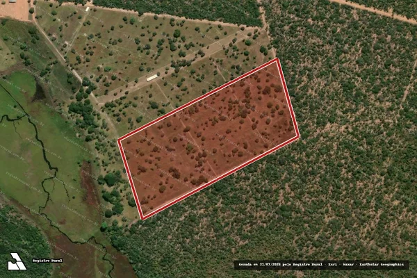Imagem de satélite — Embargo IBAMA — Infração da Flora — Baianópolis/BA