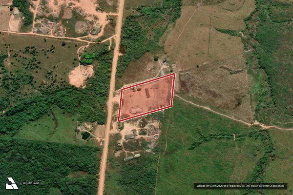 Imagem de satélite — Embargo IBAMA — Infração da Flora - Humaitá/AM