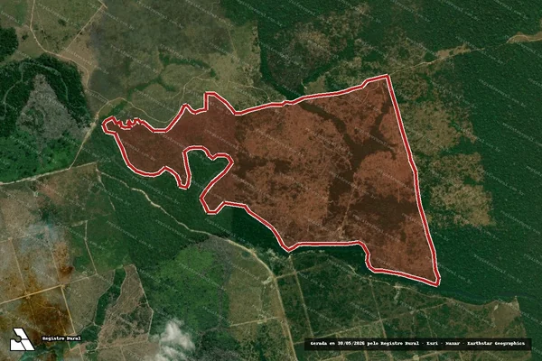 Imagem de satélite de Infração Ambiental em Altamira - PA