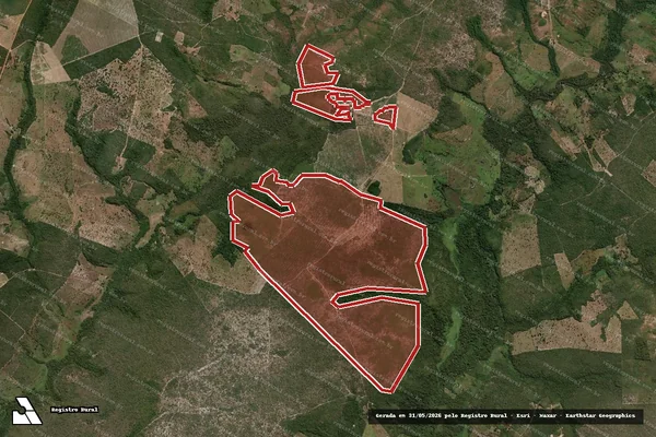 Imagem de satélite de Infração Ambiental em Riachão - MA