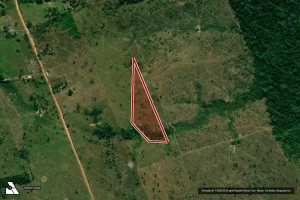 Imagem de satélite de Infração Ambiental em Nova Mamoré - RO