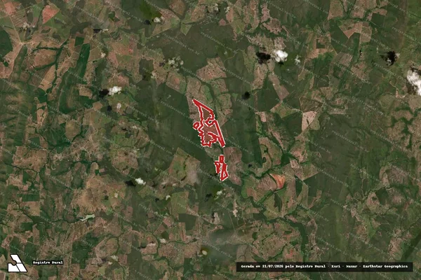 Imagem de satélite — Embargo IBAMA — Infração de pesca(Não Classificada-Móvel) — Jaú do Tocantins/TO