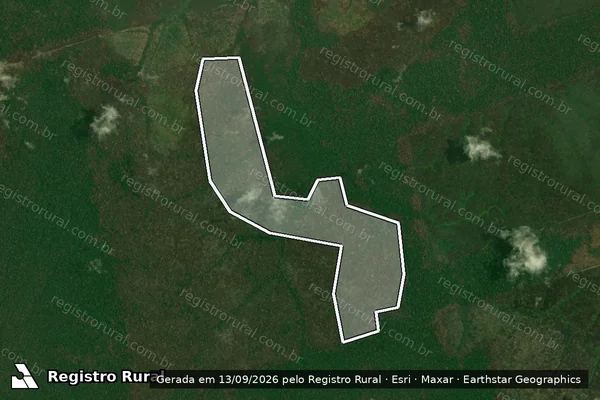 Imagem de satélite de Infração Ambiental em Apuí - AM