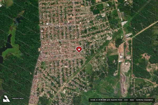Imagem de satélite — Embargo IBAMA — Infração da Flora — Ananindeua/PA