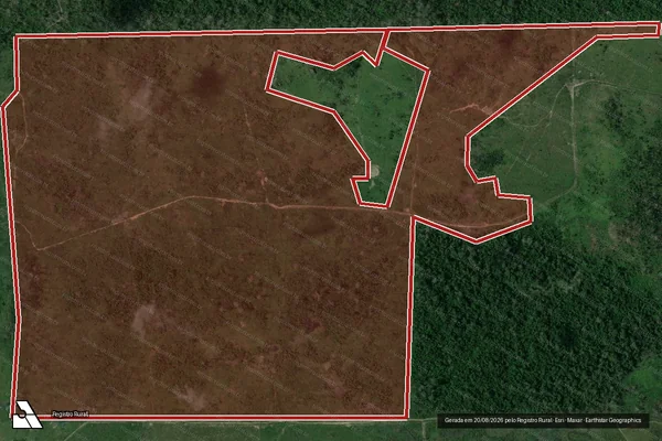 Imagem de satélite de Infração Ambiental em São Félix do Xingu - PA