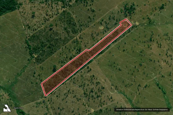 Imagem de satélite de Infração da Flora em Nova Mamoré - RO