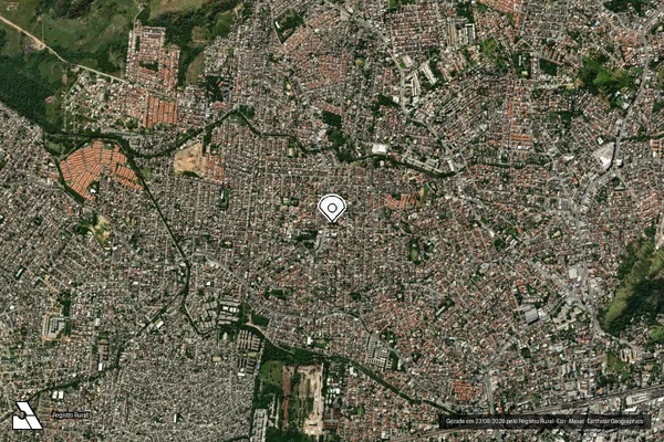 Imagem de satélite de Infração Ambiental em Rio de Janeiro - RJ (marcador da localização)