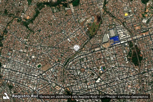 Imagem de satélite — Embargo IBAMA — Infração Ambiental - Goiânia/GO