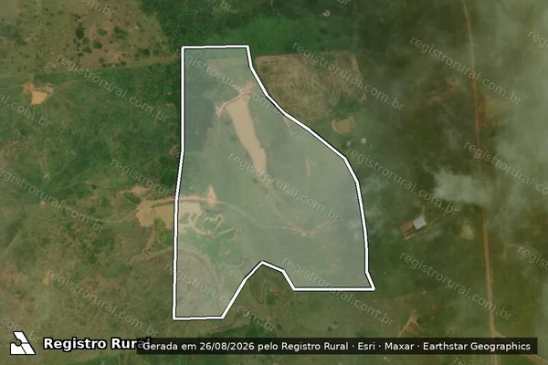 Imagem de satélite de Infração Ambiental em Rio Branco - AC