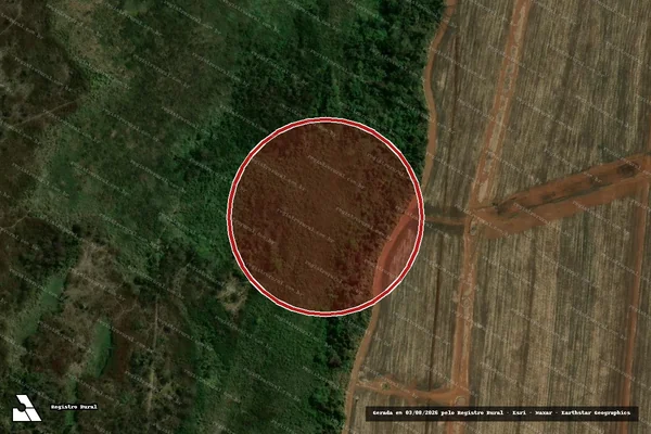 Imagem de satélite de Infração Ambiental em Barretos - SP