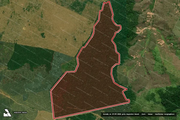 Imagem de satélite de Infração da Flora em Marajá do Sena - MA
