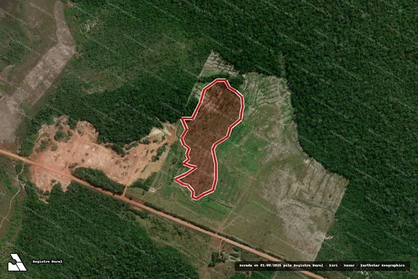 Imagem de satélite de Infração Ambiental em Humaitá - AM