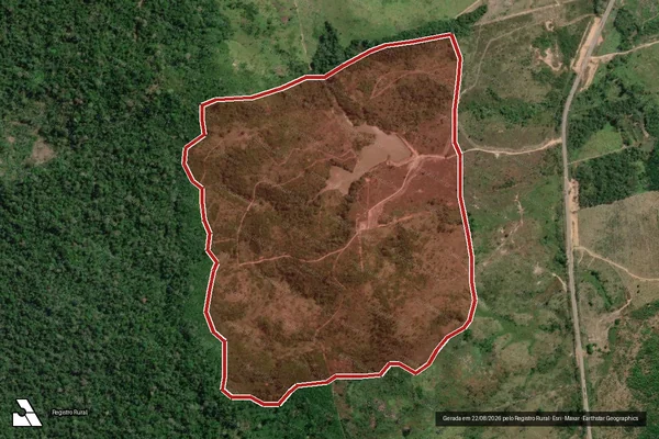 Imagem de satélite de Infração da Flora em Itaituba - PA