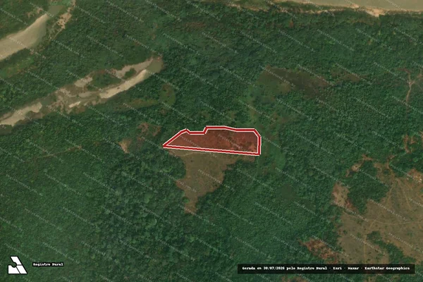 Imagem de satélite de Infração Ambiental em Altamira - PA