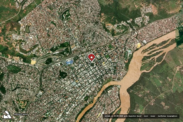 Imagem de satélite de Infração da Fauna em Governador Valadares - MG (marcador da localização)