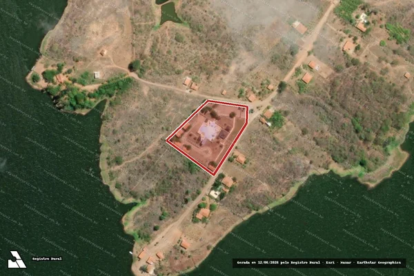Imagem de satélite — Embargo IBAMA — Infração Ambiental — Assaré/CE