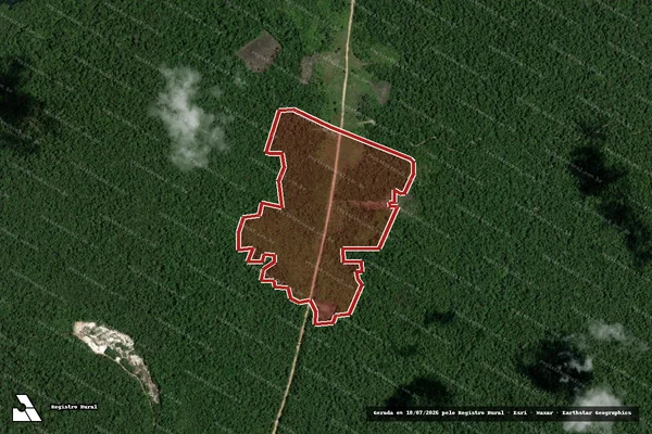 Imagem de satélite de Infração Ambiental em Humaitá - AM