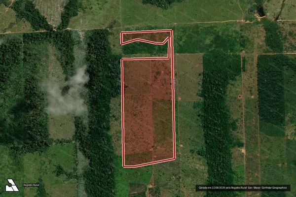 Imagem de satélite de Infração da Flora em Porto Velho - RO