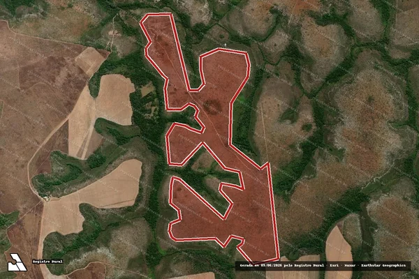 Imagem de satélite — Embargo IBAMA — Infração da Flora — Itacajá/TO