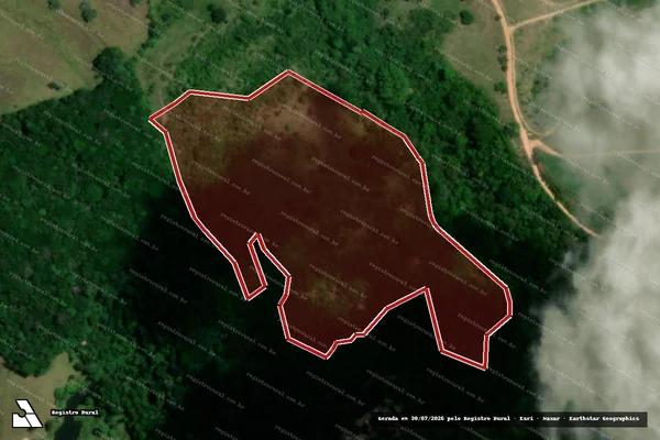 Imagem de satélite de Infração da Flora em Joaquim Gomes - AL