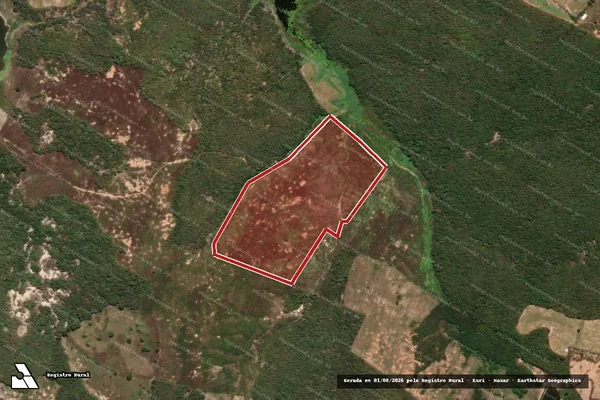 Imagem de satélite — Embargo IBAMA — Infração da Flora — Quixeramobim/CE
