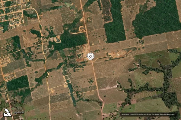 Imagem de satélite — Embargo IBAMA — Infração de Administração Ambiental(Não Classificada-Móvel) - Nova Monte Verde/MT