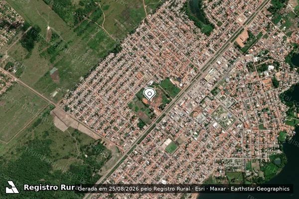 Imagem de satélite — Embargo IBAMA — Infração da Flora - Breu Branco/PA