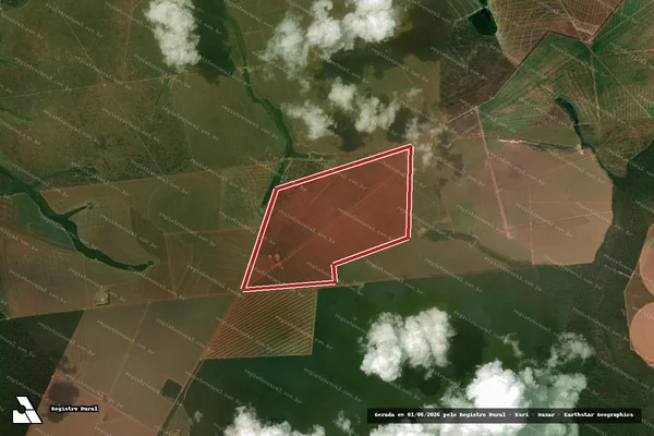 Imagem de satélite de Infração da Flora em Nova Ubiratã - MT