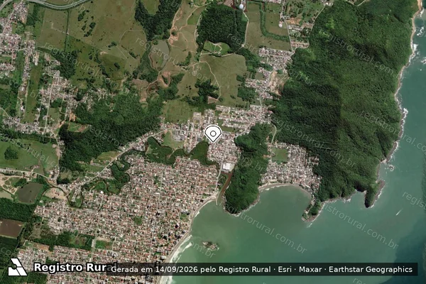 Imagem de satélite — Embargo Ambiental - Penha/SC