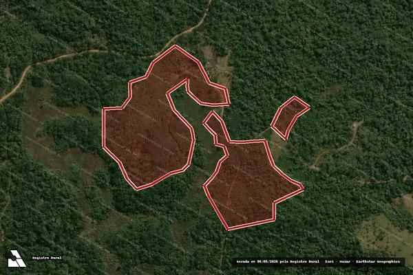 Imagem de satélite de Infração Ambiental em Inácio Martins - PR