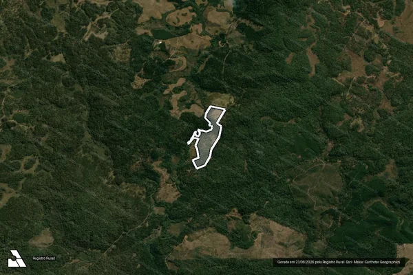 Imagem de satélite de Infração da Flora em Inácio Martins - PR