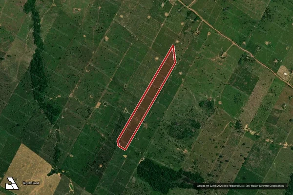 Imagem de satélite de Infração da Flora em Porto Velho - RO
