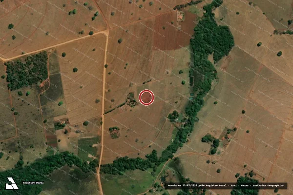 Imagem de satélite de Infração Ambiental em Quirinópolis - GO