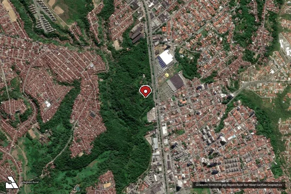 Imagem de satélite de Infração da Fauna em Penedo - AL (marcador da localização)