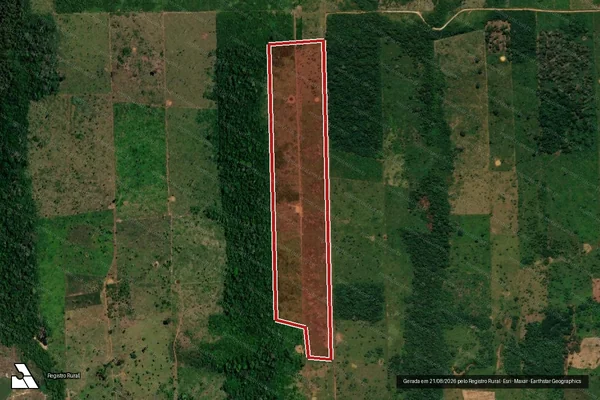 Imagem de satélite de Infração da Flora em Porto Velho - RO