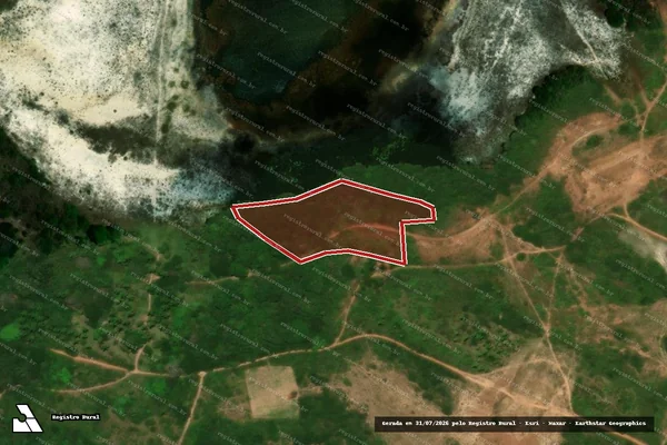 Imagem de satélite de Infração Ambiental em Touros - RN